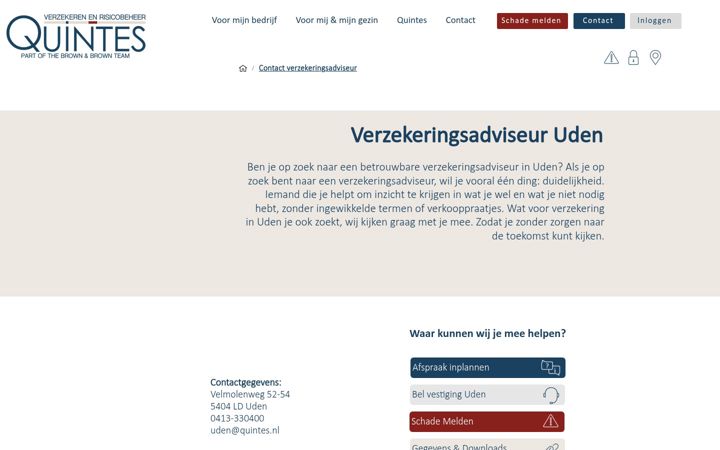 Screenshot di dvagroep.nl