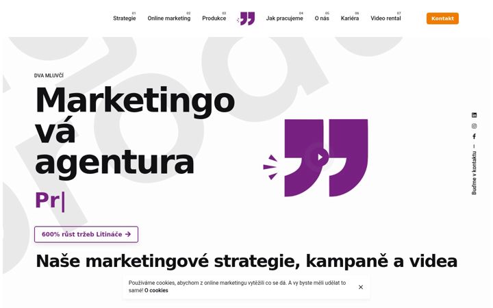 Screenshot ta' dvamluvci.cz