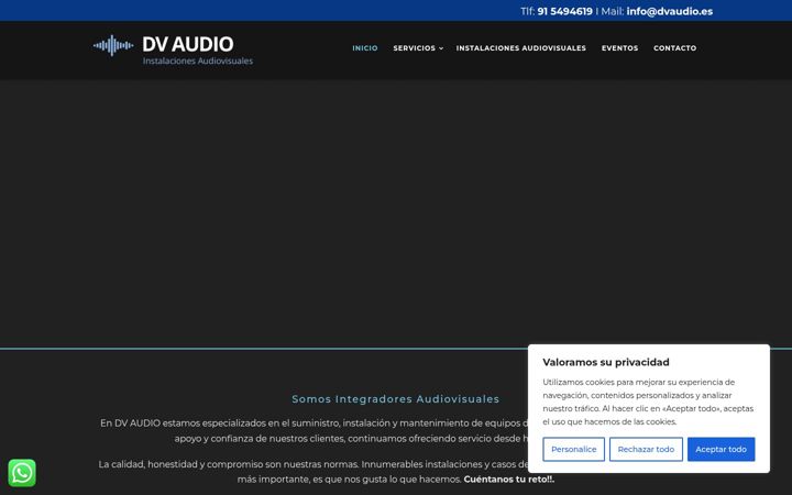 Skjermbilde av dvaudio.es