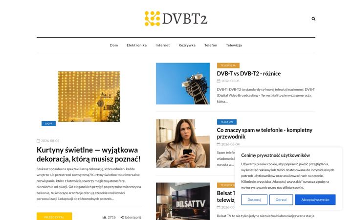Captura de ecrã de dvbt2.pl