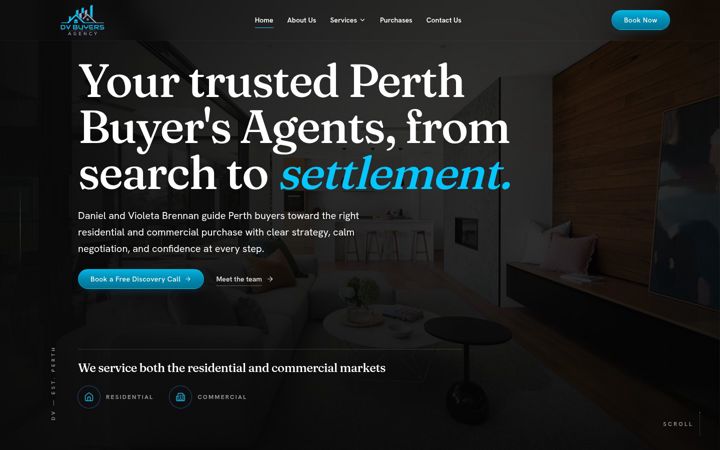 Posnetek zaslona dvbuyersagency.com.au