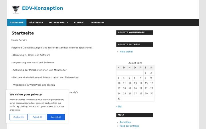 Screenshot of dvdienstleistung.de