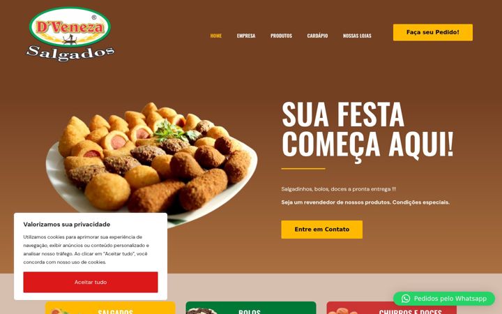Screenshot ta' dvenezasalgados.com.br