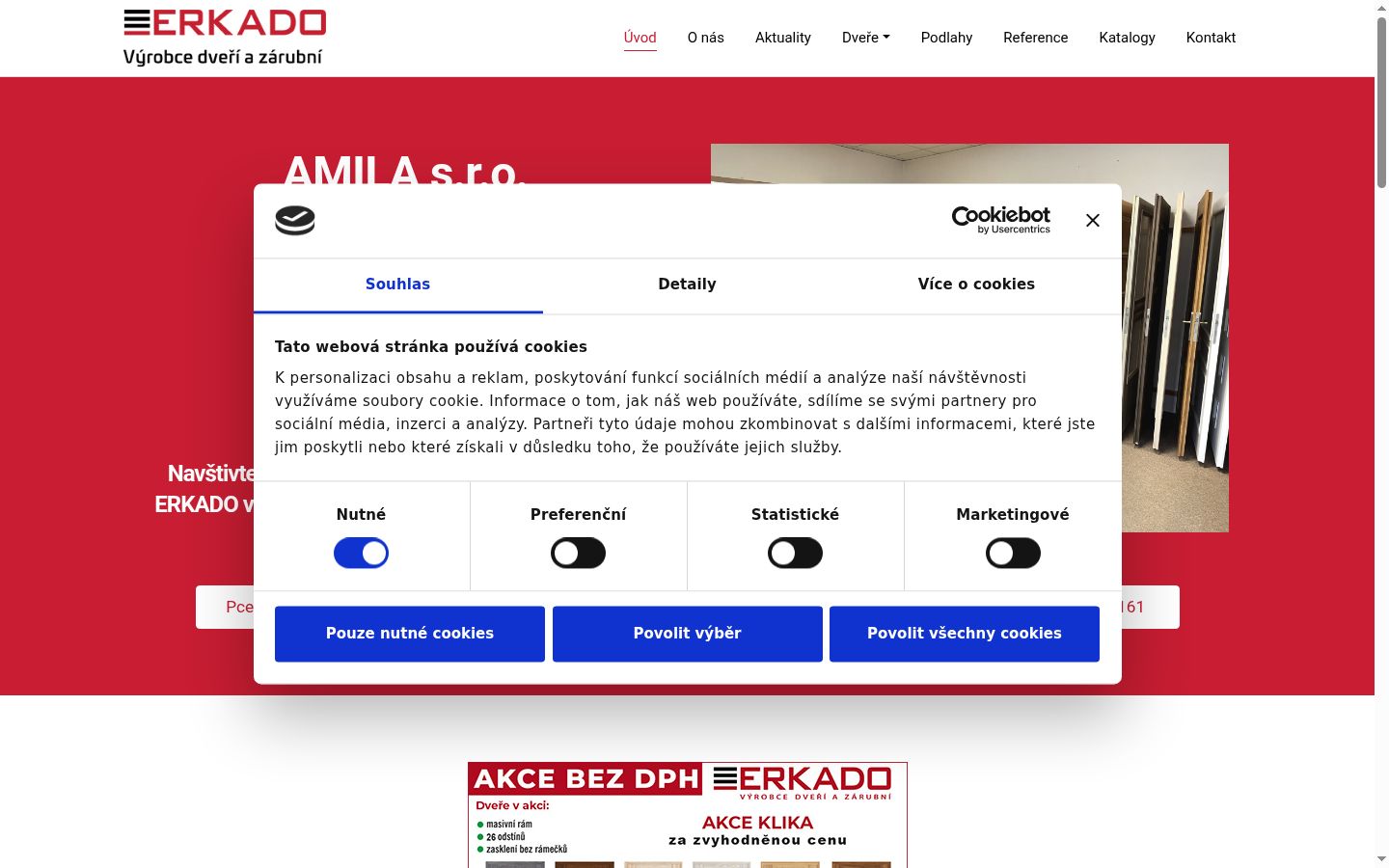 Snímek obrazovky baneru souhlasu zobrazeného před jakoukoli interakcí