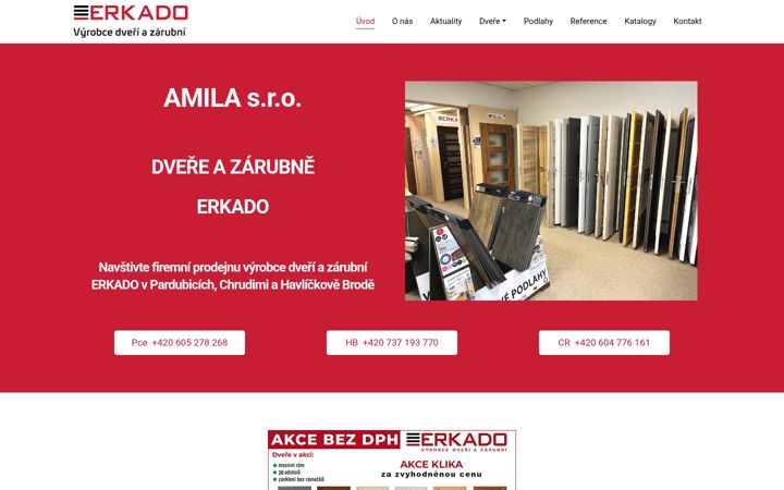 Screenshot di dvereerkado.cz