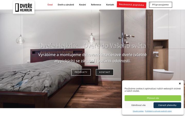 Screenshot di dverehejkrlik.cz