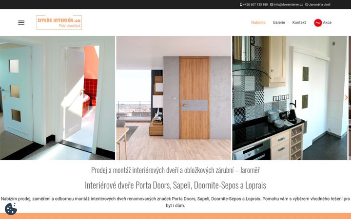 Screenshot di dvereinterier.cz