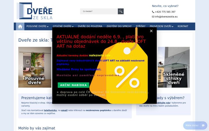 Ekraanipilt saidist dverezeskla.eu