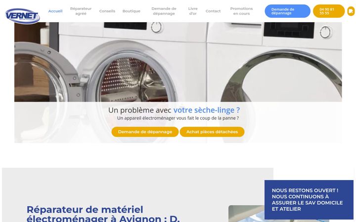 Screenshot of dvernet.fr