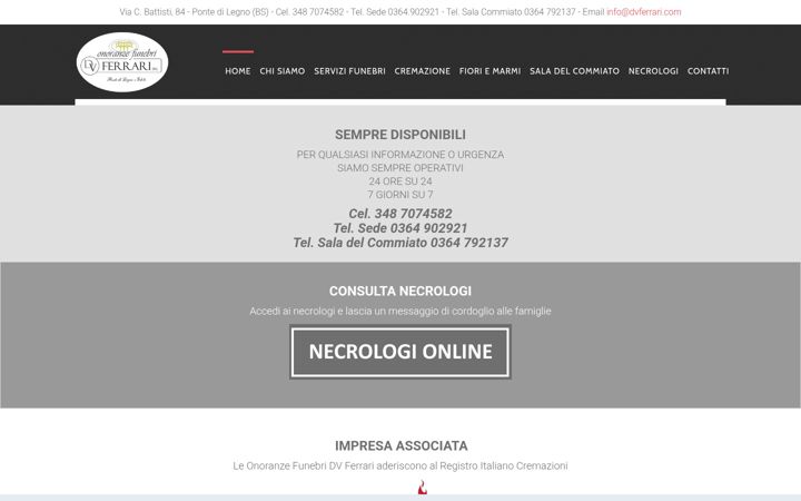 Screenshot of dvferrari.com
