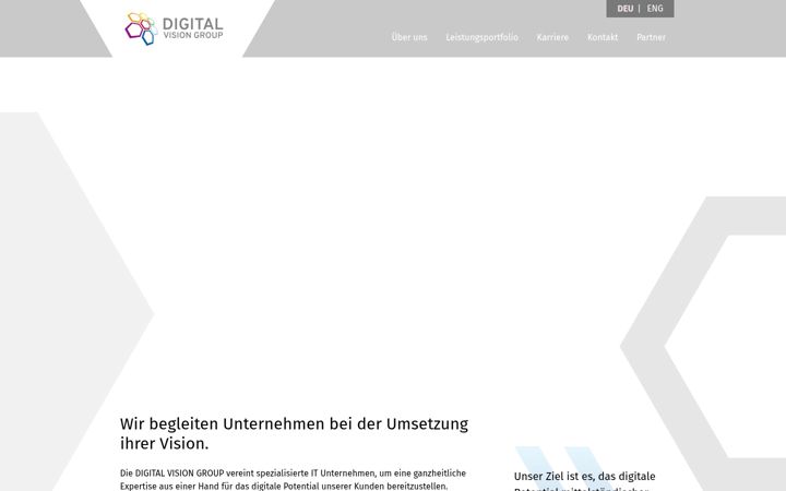 Screenshot of dvg-holding.com