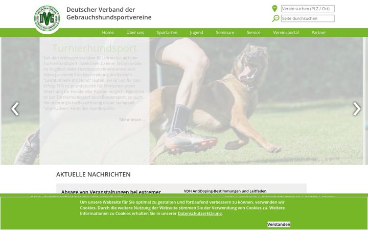 Screenshot of dvg-hundesport.de