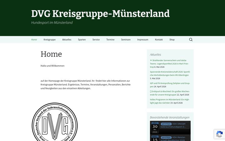 Screenshot of dvg-kg-muensterland.de