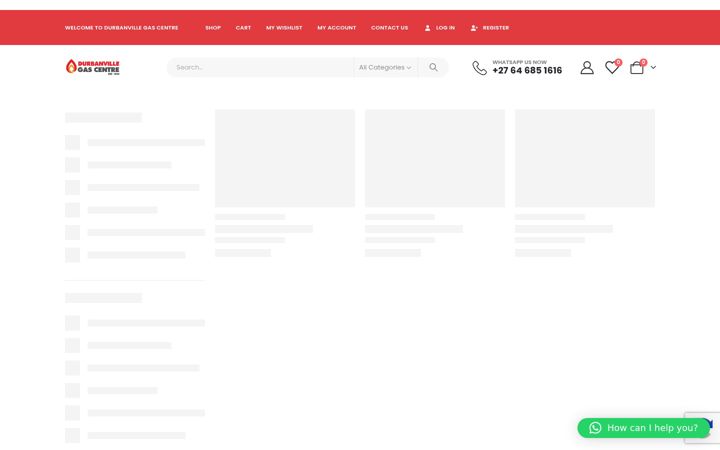 Екранна снимка на dvgas.co.za