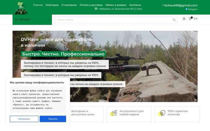 Screenshot stránky dvhave.ru