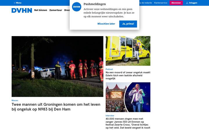 Képernyőkép: dvhn.nl