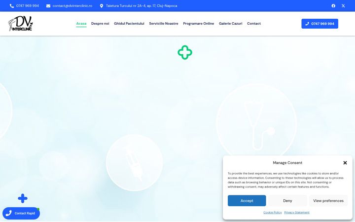 Screenshot of dvinterclinic.ro