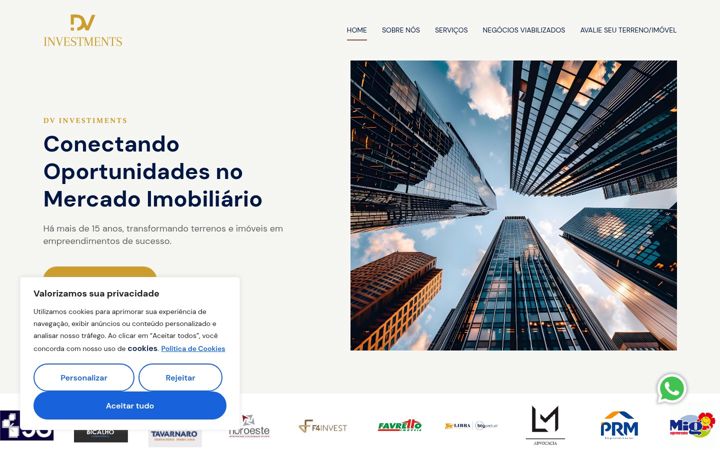Screenshot ta' dvinvestiments.com.br