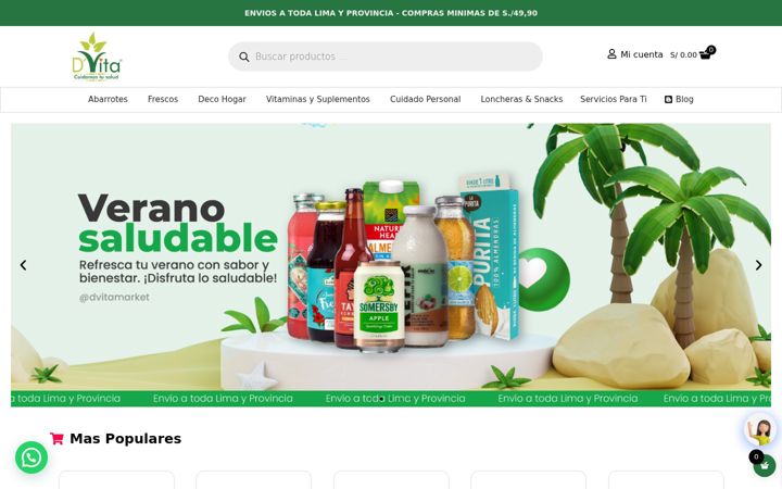 Snimka zaslona za dvitamarket.com