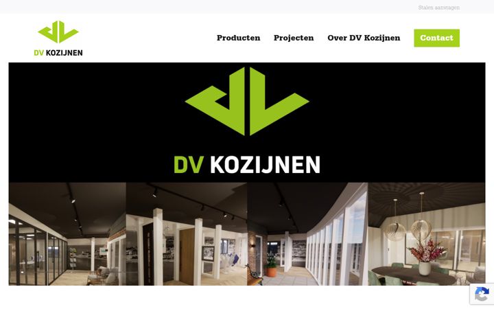 Screenshot di dvkozijnen.nl