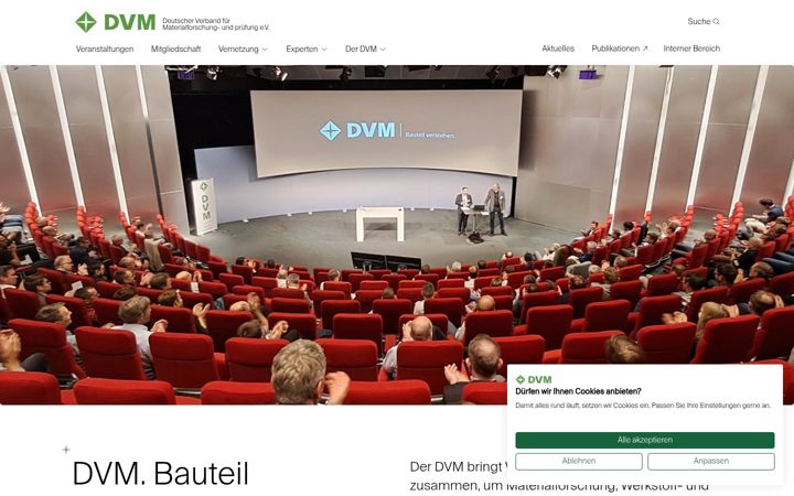 Screenshot of dvm-berlin.de