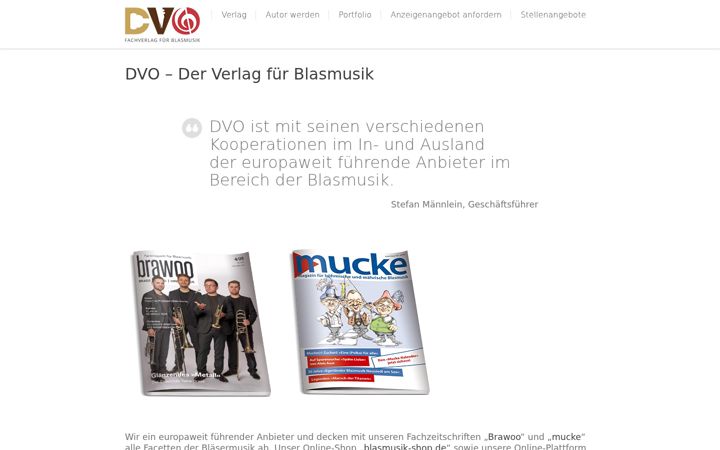 Screenshot of dvo-verlag.de