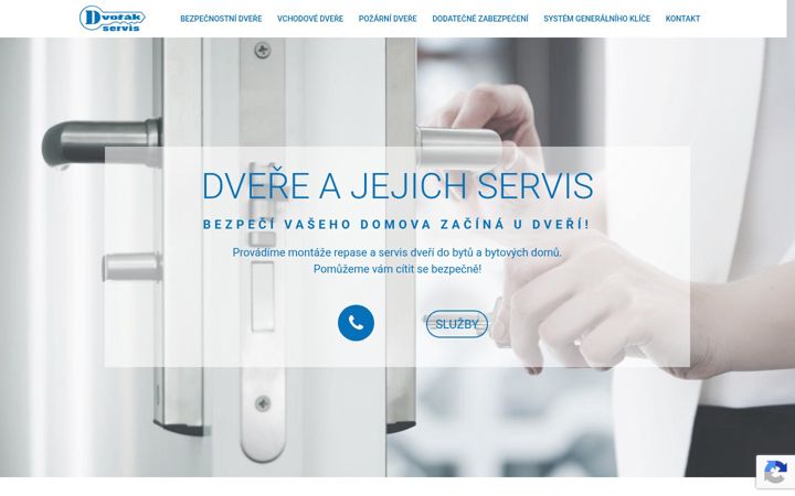 Snímek obrazovky dvorak-servis.cz
