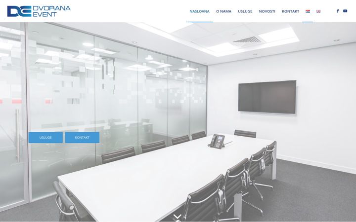 Screenshot of dvoranaevent.hr