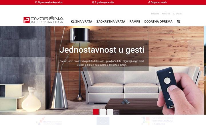 Screenshot of dvorisna-automatika.hr