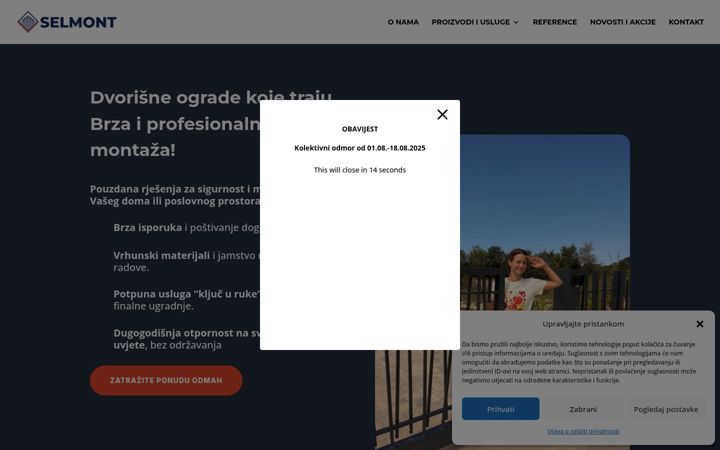 Screenshot of dvorisne-ograde.hr