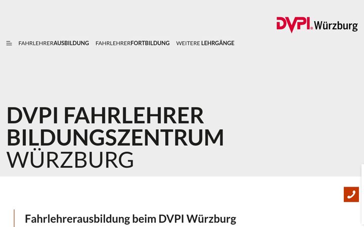 Screenshot of dvpi-wuerzburg.com