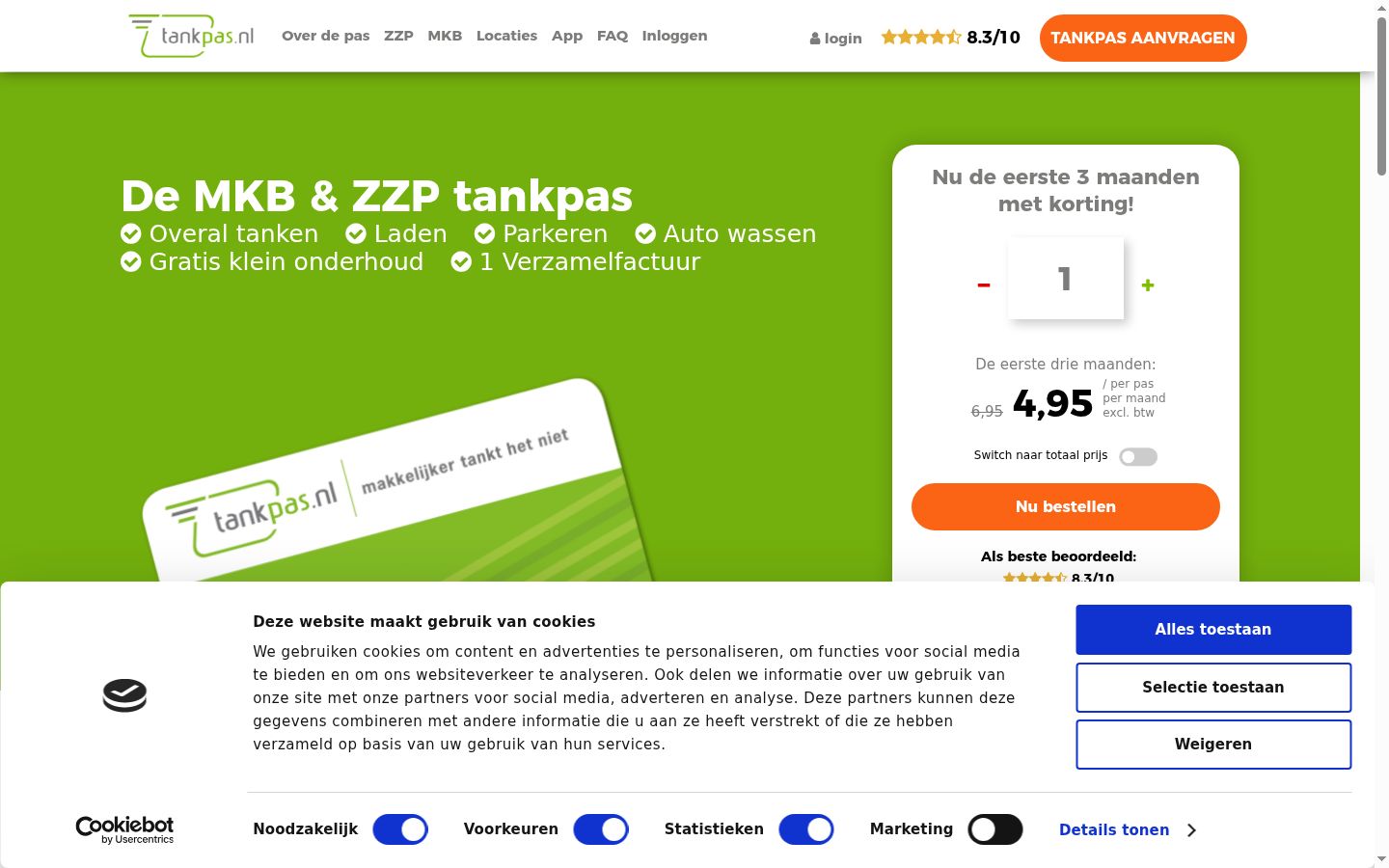 Snímek obrazovky baneru souhlasu zobrazeného před jakoukoli interakcí