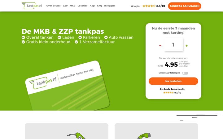 Snímek obrazovky dvptankpas.nl