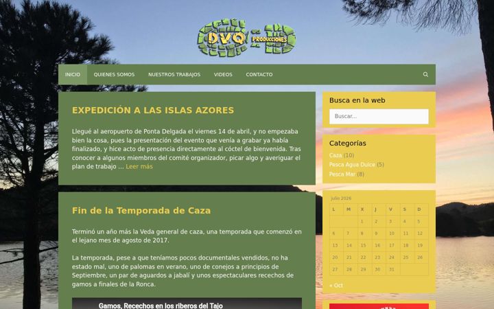 Skjermbilde av dvqproducciones.es