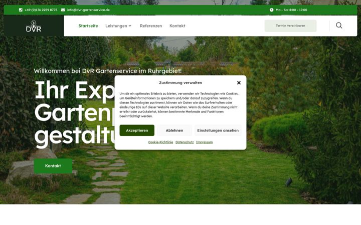 Screenshot of dvr-gartenservice.de
