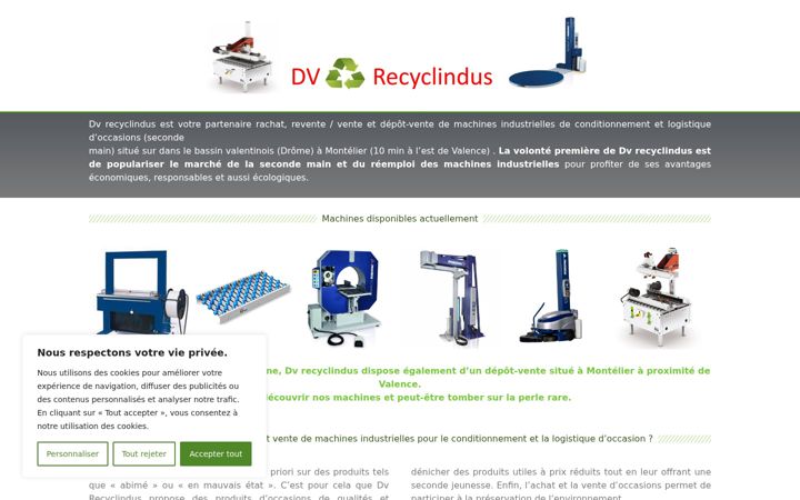 Screenshot of dvrecyclindus.fr