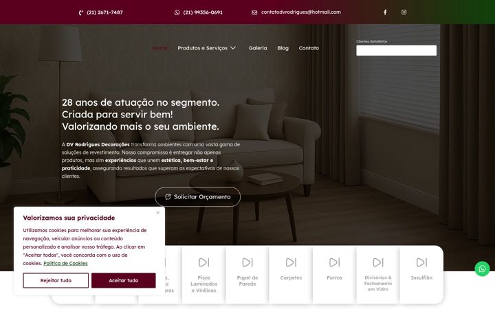 Screenshot ta' dvrodrigues.com.br