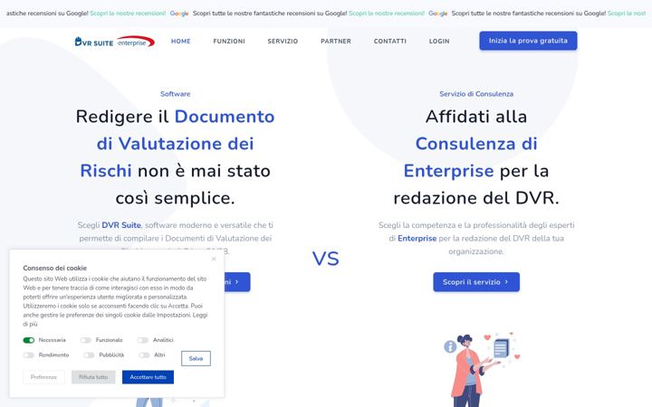 Screenshot stránky dvrsuite.it
