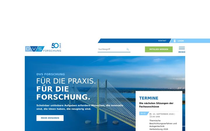 Screenshot of dvs-forschung.de