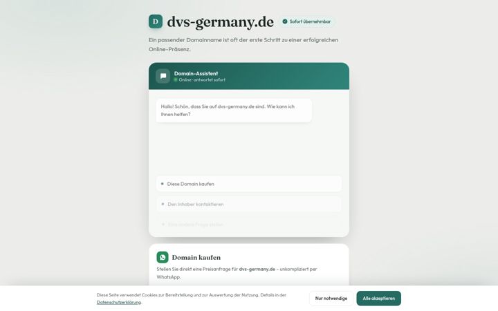 Screenshot of dvs-germany.de