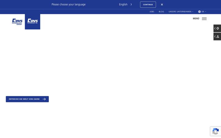 Screenshot of dvs-technology.com
