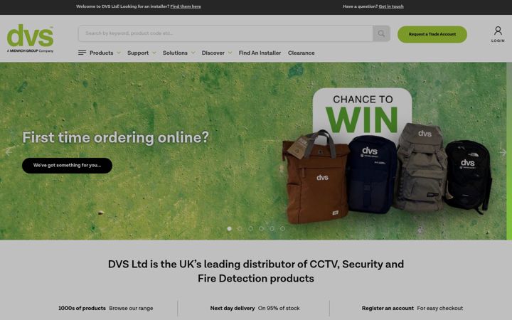 Screenshot of dvs.co.uk