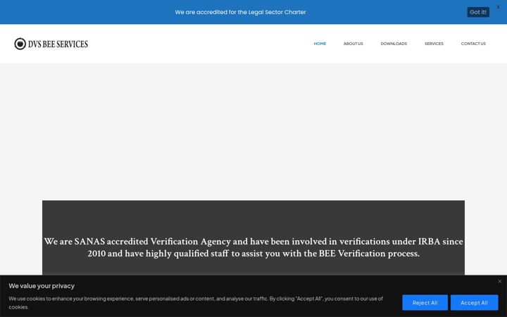 Screenshot of dvsbee.com