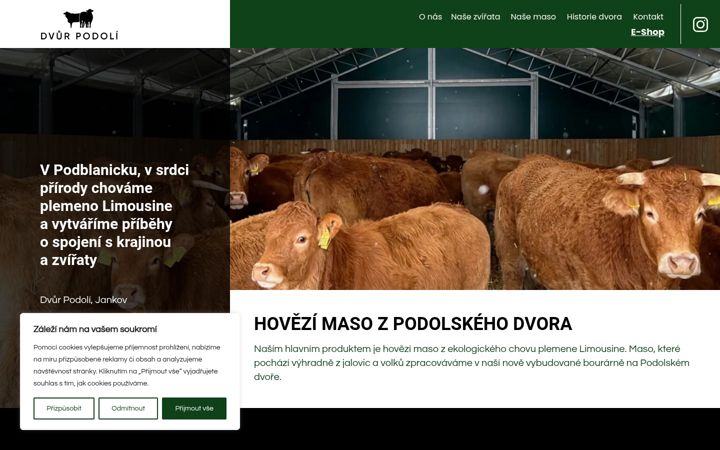 Snímek obrazovky dvurpodoli.cz