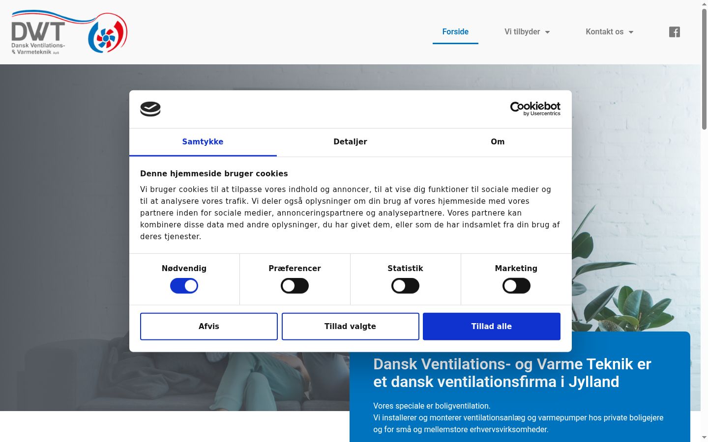 Capture d'écran de la bannière de consentement affichée avant toute interaction