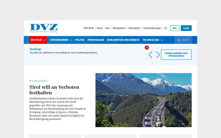 Screenshot του dvz.de