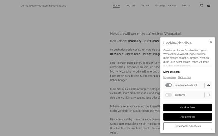 Screenshot of dw-eventdj.de