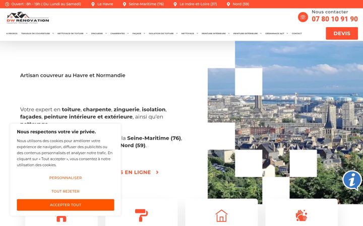 Screenshot of dw-renovation.fr