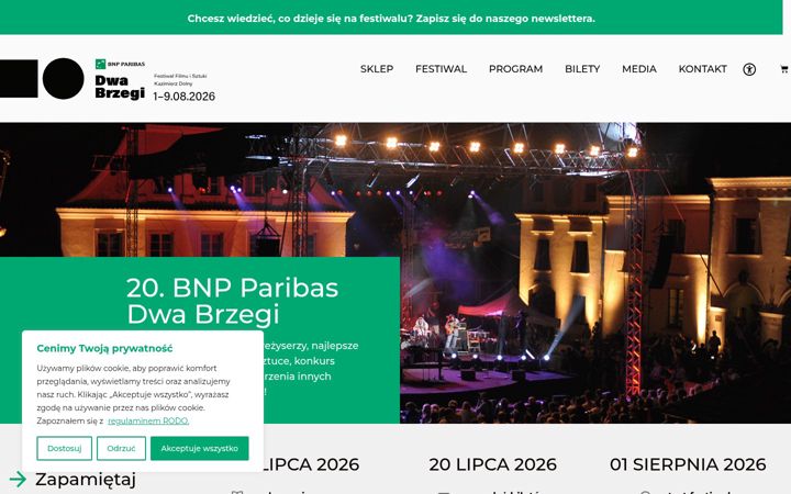 Screenshot di dwabrzegi.pl