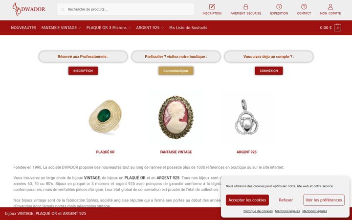 Screenshot of dwador.com